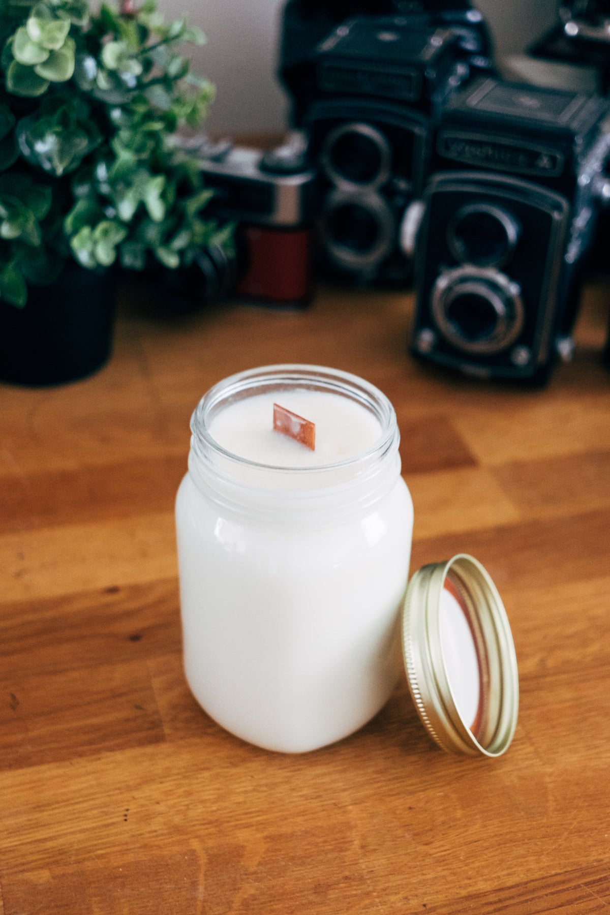 Moonlit Sandalwood candle from the Evening Ritual gift set